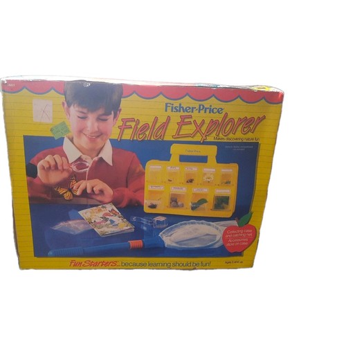 1987 VINTAGE FISHER PRICE FIELD EXPLORER NEW IN BOX GREAT FOR COLLECTORS - Afbeelding 1 van 3