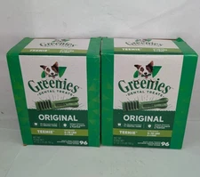 (2) Greenies Original Teenie Size 96 count Ea Box 27oz  Dental Chew Treats Dogs