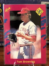 1990 Classic Update Pink Travel Edition - Tom Browning #T7