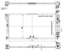 NRF 56001 Engine Radiator Fits Buick Regal Pontiac