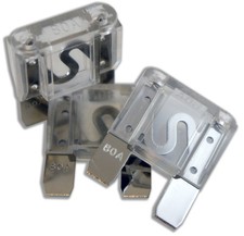 Harmony Audio HA-MAXI80 Car Stereo Fuseholder 3 Pack 80 Amp MAXI Fuses - Nickel
