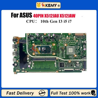 X512JAW For Asus X512JAU X712JA V5000JA Motherboard I3 I5 I7 CPU 4G/8G-RAM 40Pin
