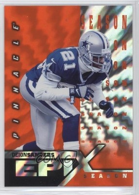 1997 Pinnacle Certified Epix Season Orange Deion Sanders #E15 HOF 0h5