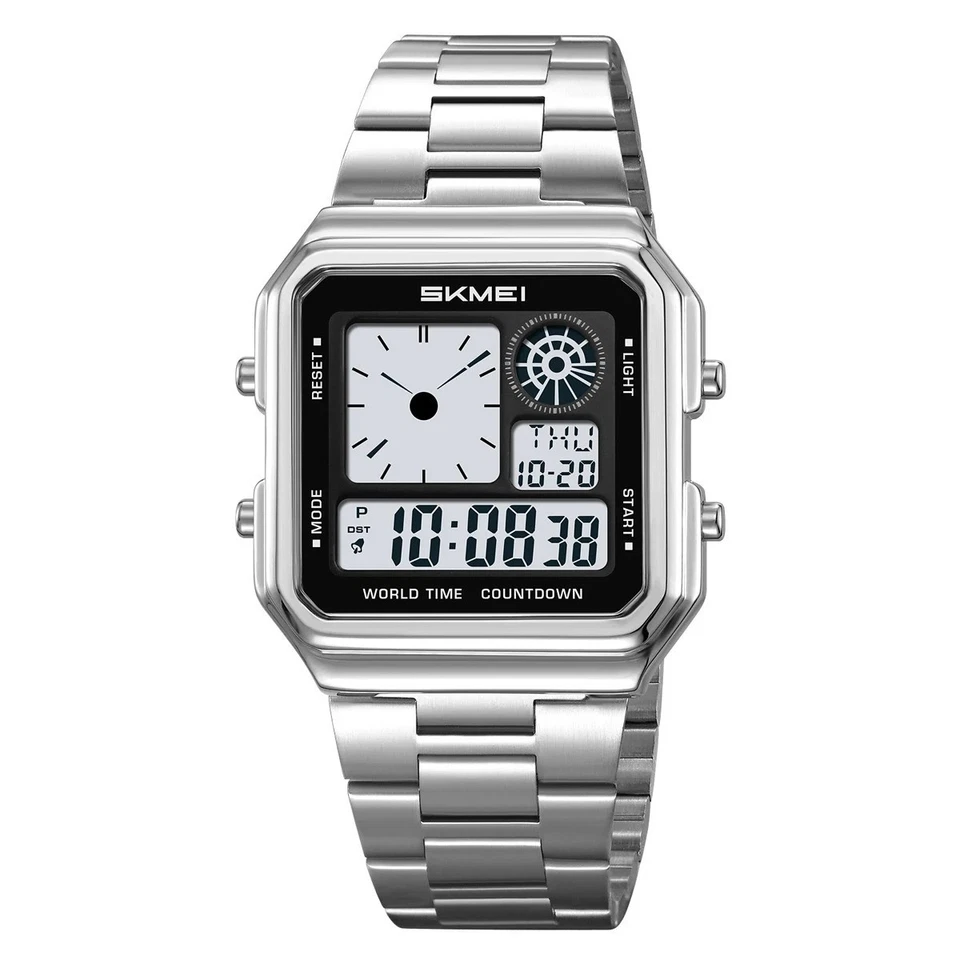 SKMEI 2451 Reloj Electrónico Hombre Negocios Para Mujer Estudiante Deporte Impermeable Foto 4 de 4