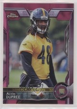 2015 Topps Chrome Rookies BCA Pink Refractor 357/399 Bud Dupree Alvin #157 0t18