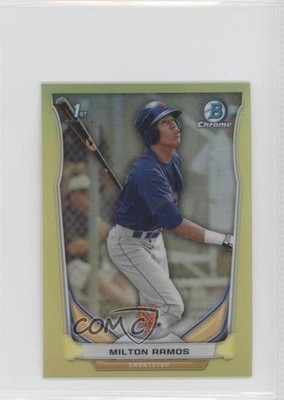 2014 Bowman Chrome Minis Yellow Refractor 19/25 Milton Ramos #276 0e1