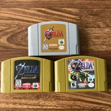 1pc Legend of Zelda Series N64 Game Majora's Mask / Ocarina of Time /master ques