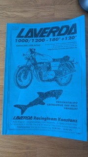 Laverda 1000/1200 Parts Manual From Andy Wagner Circa 2002 /2006 Edition