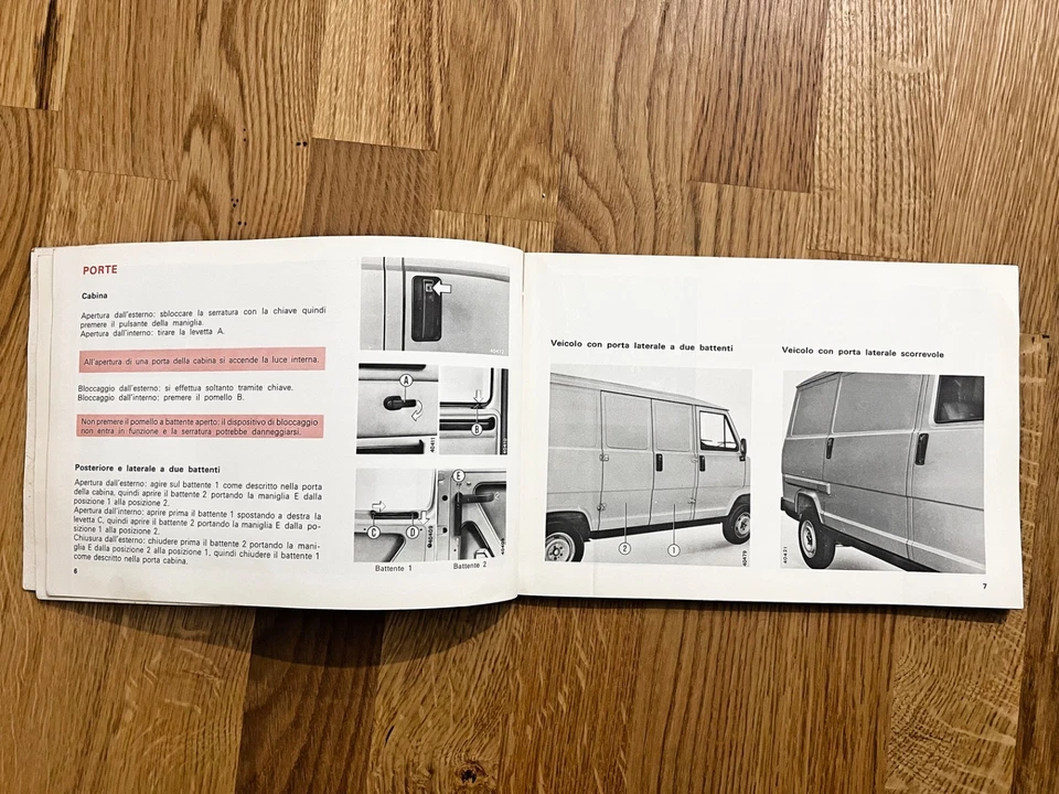 FIAT Ducato - USO E MANUTENZIONE – 1ª Edizione - giugno 1981 - 5000 copie - Immagine 3 di 3