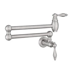 Pot Filler,Wall Mount Commercial Pot Filler Faucet,Brass Material Kitchen Foldin