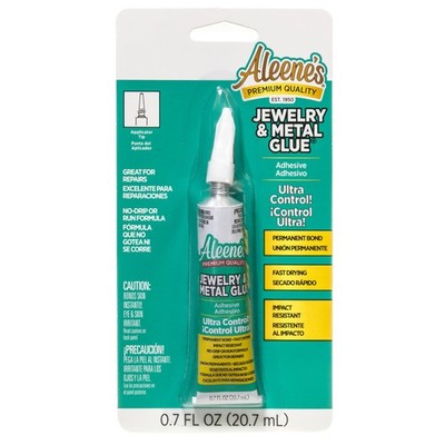 21709 Jewelry & Metal Glue, 0.7 oz - Instant Adhesive, Permanent Bond, Waterp...