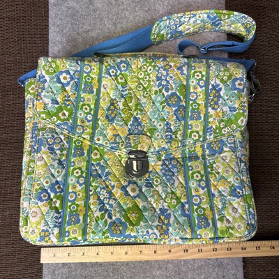 Vera Bradley Messenger Bag English Meadow 15 W X11 H X3  Width