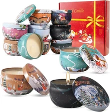 Christmas Scented Candles Gift- Aromatherapy Candle-Soy Wax-Long Lasting Burn ti