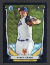 2014 Bowman #BCP22 Chris Flexen Chrome Prospects Black Wave Refractors