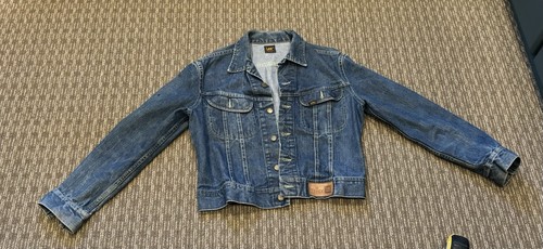 Lee, vintage mens lee rider denim trucker jacket 1960s made in usa size small