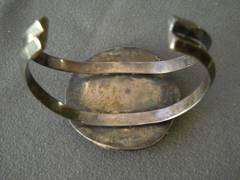 OLD Native American Navajo Royston Turquoise Sterling Silver Leaf Rope ...