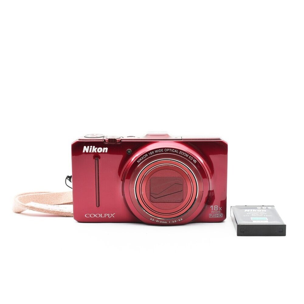 Nikon COOLPIX S9300 16MP 18x Compact Digital Camera Red