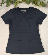 Greys Anatomy By Barco Gray Short Sleeve Scrub Top Size S