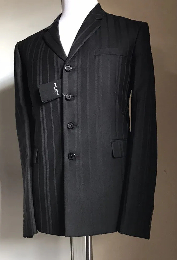 Giacca blazer uomo Saint Laurent nero 42R US (52R Eu) Italia nuova con etichette $2890