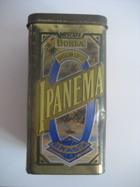 LATA DE CAFE. NESCAFE BONKA. IPANEMA BRASIL