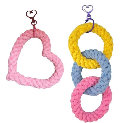2pcs Pet Activity Swing Toy Climbing Rope for Sugar Glider Birds Small Animals