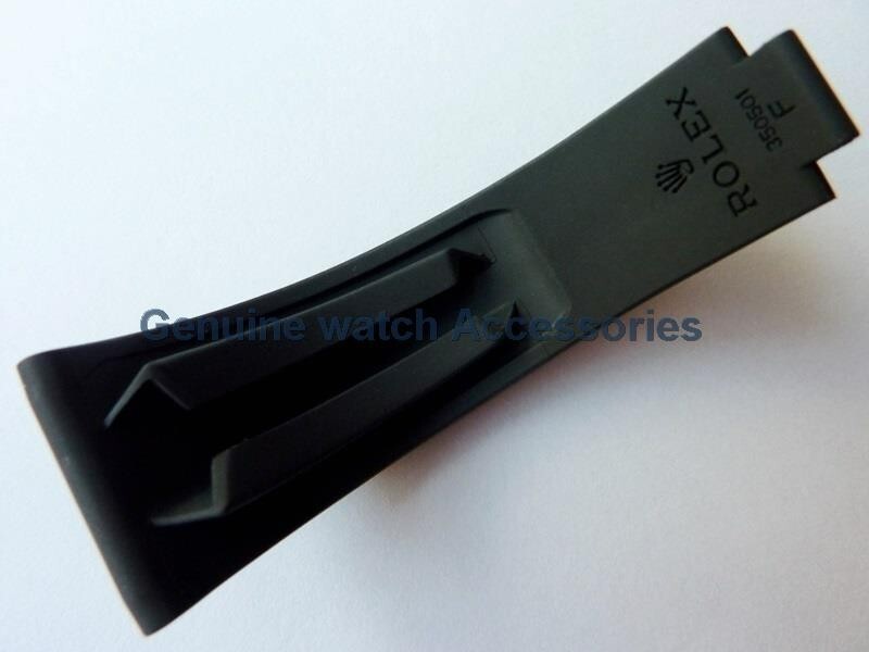 ROLEX Daytona Oysterflex 20mm BLACK Rubber Strap (