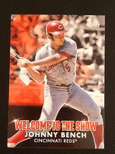 2022 Topps Series 1 Johnny Bench Welcome To The Show #WTTS-44 Cincinnati Reds