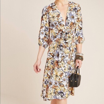 NWT Faithfull the Brand x Anthropologie Chloe midi dress US large l | eBay NWT Faithfull the Brand x Anthropologie Chloe midi dress US large l | eBay