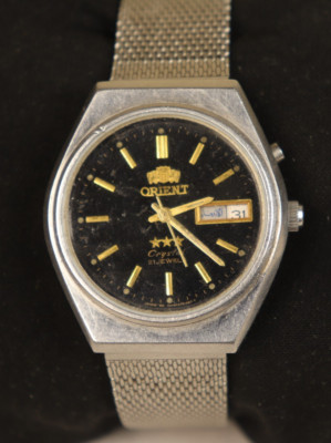 Vintage Orient 3 Stars Crystal 469LC4-80CA Auto 21J Men's Watch, Great Condition