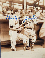 Warren Spahn & Johnny Sain Signed 8x10 Photo Boston Braves PSA/DNA