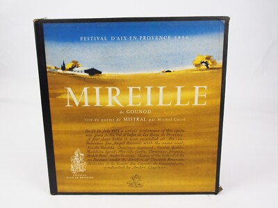 MIREILLE DE GOUNOD PERFORED 1954 FESTIVAL D'AIX EN PROVENCE 3 LP BOX VINYL EX