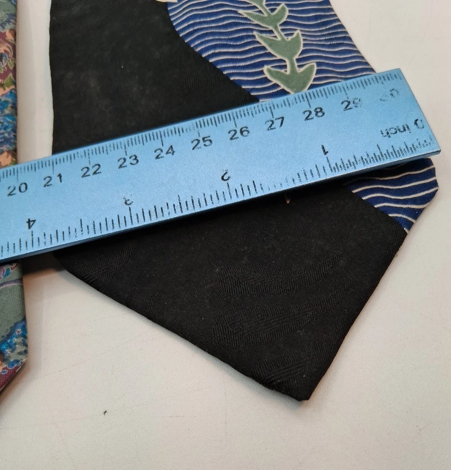 Lote de 3 Corbatas 100% Seda Florales John Henry, Shinawatra, Tropical Hawaii Foto 4 de 4