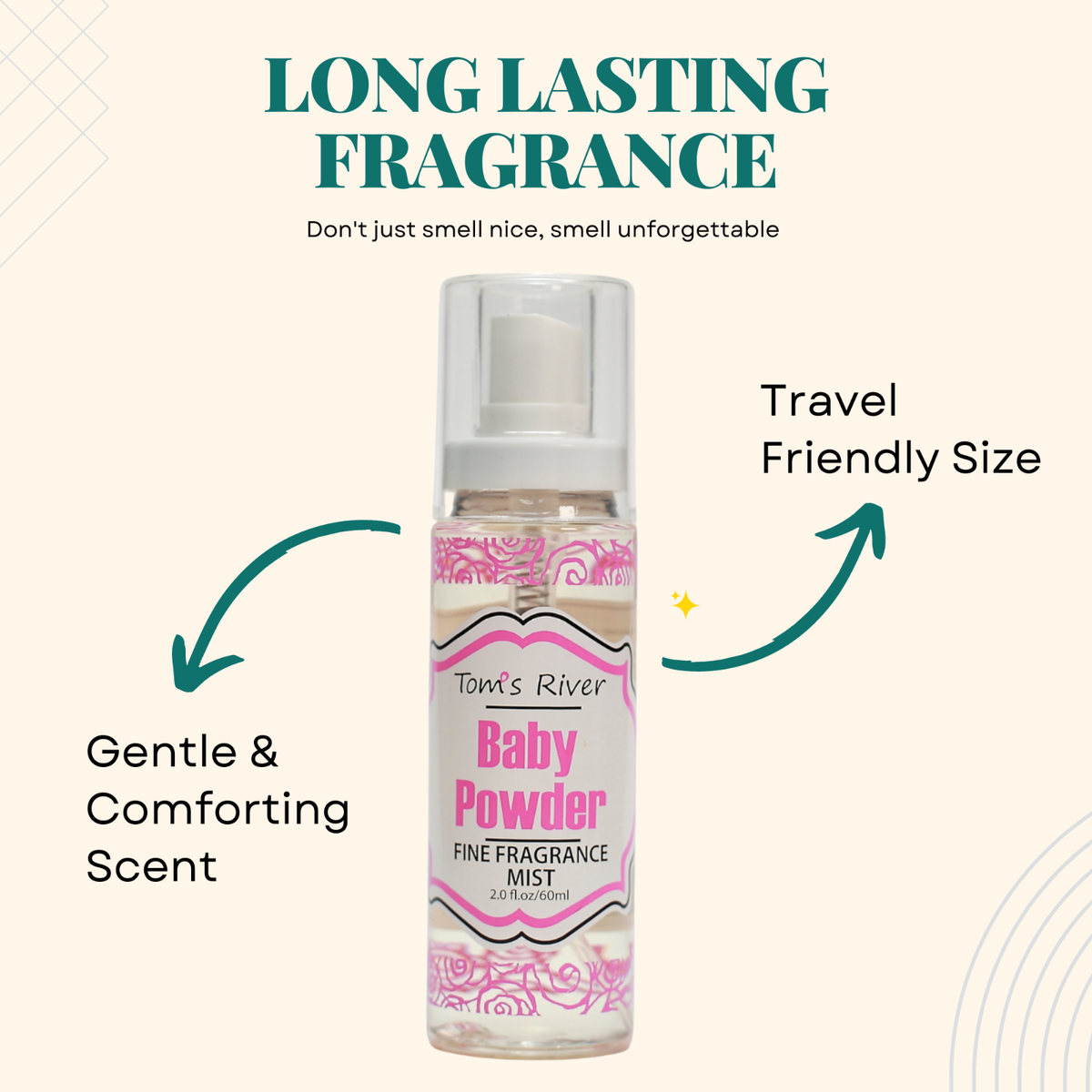 Baby Powder Scent Body Mist Spray