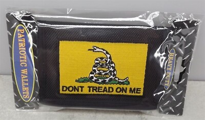 WALLET ''DON'T TREAD ON ME'' NYLON TRI-FOLD EMBROIDERED NEW