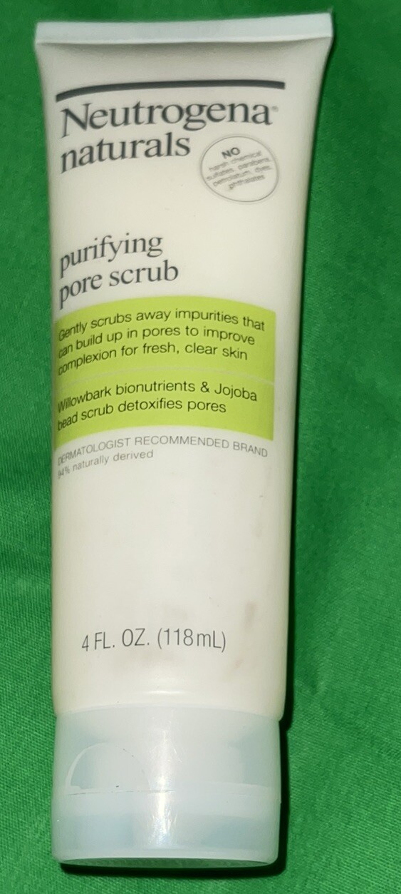 Neutrogena Naturals Purifying Pore Scrub Face Skin Cleaning 4oz New Discontinued