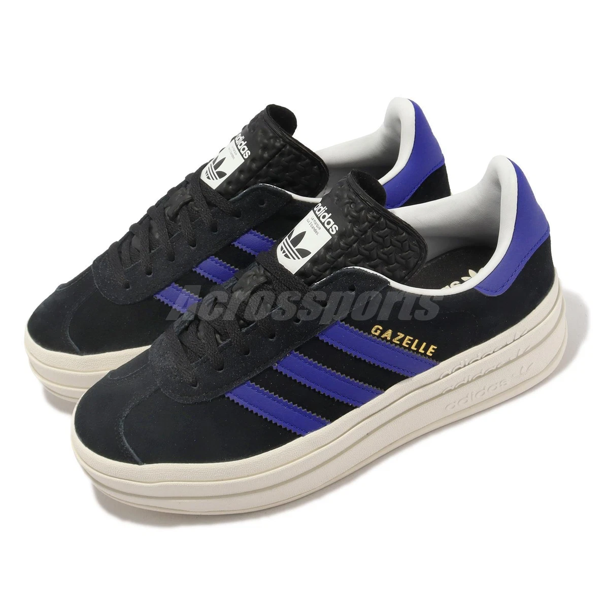 Adidas Originals Women's Gazelle Bold Shoes, Size 6.5, Blue/White/Gold