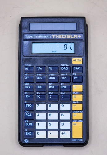 Texas Instruments TI-30 SLR+ Solar Scientific Calculator- works great ...