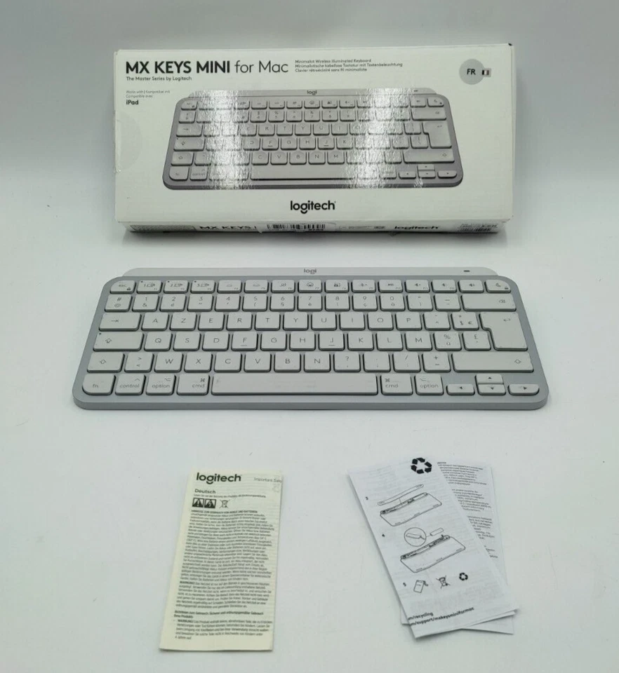 Logitech Teclado France MX Keys Mini Mac für Iphone Ipad Kabellos AZERTY France - Bild 3 von 4