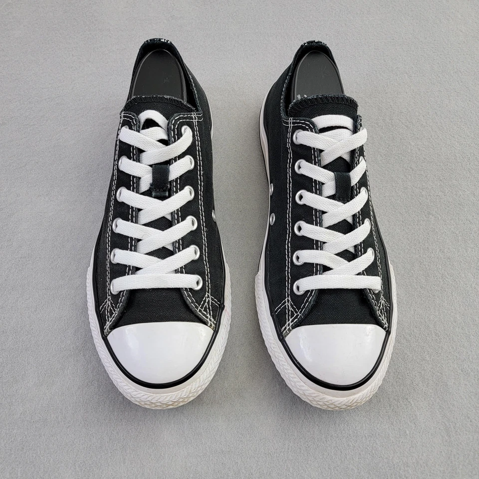 Converse All Star Sneakers Junior 5 Black Low Top Floral  Art 2 Wear Print Fun - Image 4 of 4