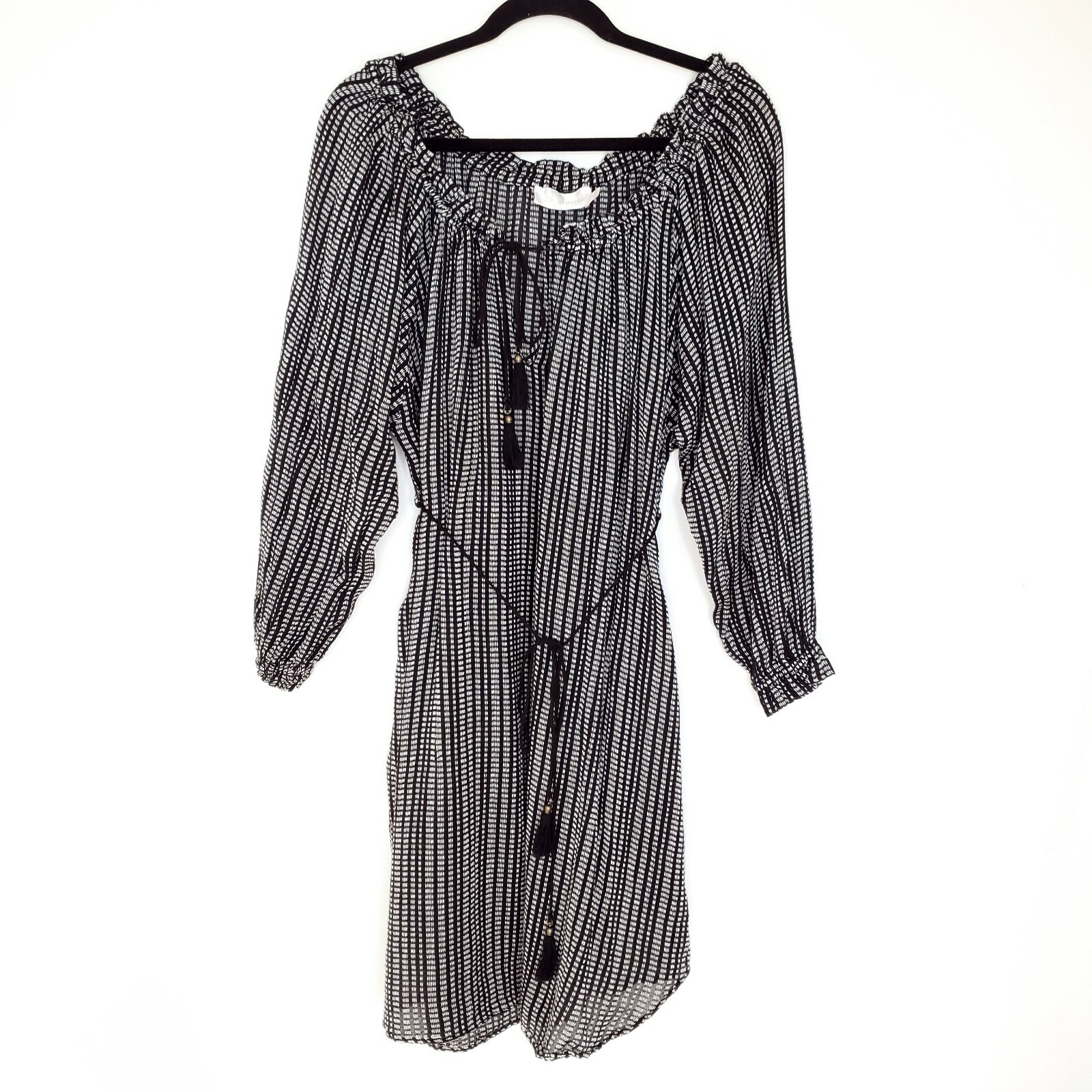 Zimmermann Pavilion Striped Dress 2 Black White Cotto… Gem