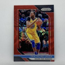 Draymond Green Red Wave Prizm Insert 2018-19 Panini Prizm Basketball Card #272