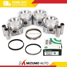 Pistons W Rings Fit 88-92 Ford Probe Mazda 626 Mx6 Turbo 2.2l Sohc F2-t