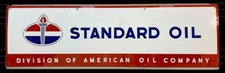 RARE LARGE PORCELAIN STANDARD ENAMEL SIGN 60 INCHES SSP