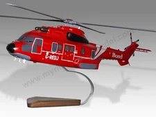 Airbus Aerospatiale AS332L2 Bond Offshore Desk Wood Helicopter Model Small 1/72