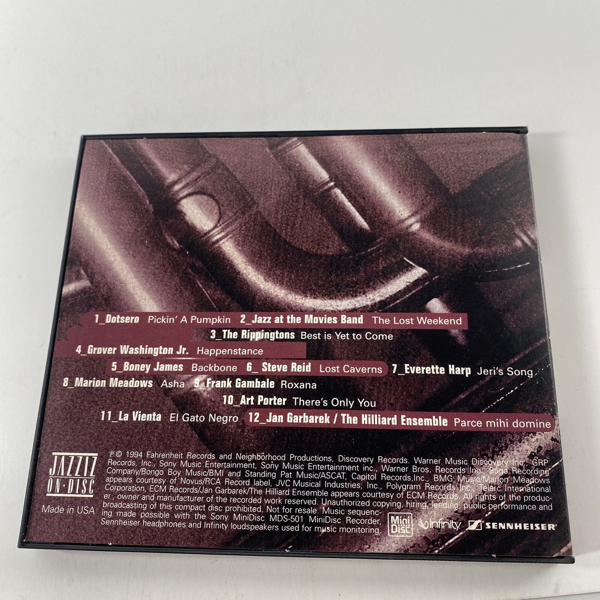 October Exclusive CD From Jazziz Magazine 1994 Rippingtones