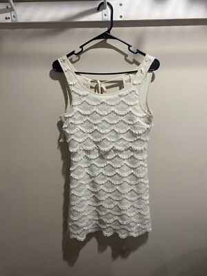 Cooperative Dress Women's Small Cream Scalloped Lace Shift Dress | eBay Cooperative Dress Women's Small Cream Scalloped Lace Shift Dress | eBay