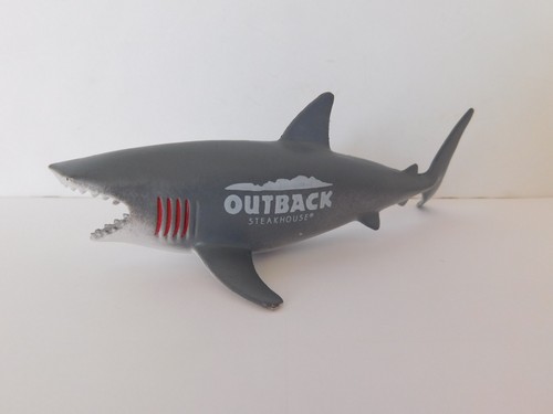 OUTBACK STEAKHOUSE GRAY SHARK DRINK FIGURE LIMITED EDITION RESTAURANT SOUVENIR