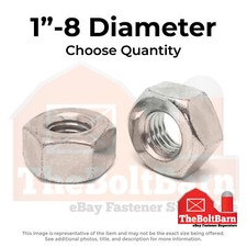 1"-8 Stainless Steel Heavy Hex Nuts Choose Qty 