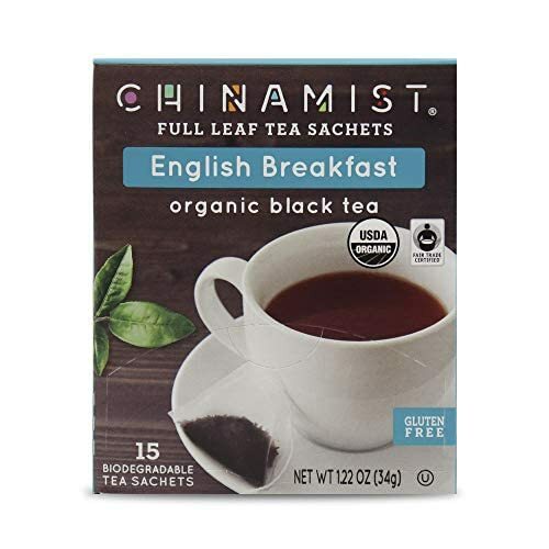 China Mist English Breakfast Organic Black Tea, 6/15 count boxes