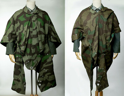 WW2 GERMAN WH SPLINTER CAMOUFLAGE FIELD REVERSIBLE TENT ZELTBAHN